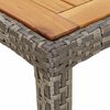 vidaXL Table de Jardin Gris 150 x 90 x 75 cm polyrotin