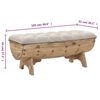 vidaXL Banc de rangement 103 cm bois de sapin massif
