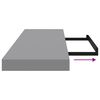 vidaXL &Eacute;tag&egrave;res murales flottantes 2 pcs gris 80x23,5x3,8 cm MDF