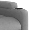 vidaXL Fauteuil inclinable de massage &eacute;lectrique gris clair tissu