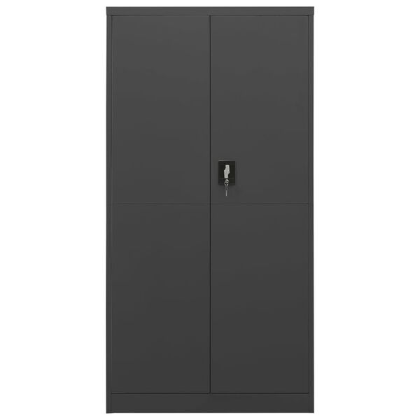 vidaXL Armoire &agrave; casiers Anthracite 90x40x180 cm Acier