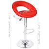 vidaXL Tabourets de bar lot de 2 rouge similicuir