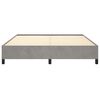 vidaXL Cadre de lit sans matelas gris clair California velours