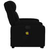 vidaXL Fauteuil inclinable de massage noir tissu