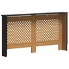 vidaXL Cache-radiateur noir 152x19x81,5 cm MDF