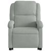 vidaXL Fauteuil inclinable de massage électrique gris clair velours