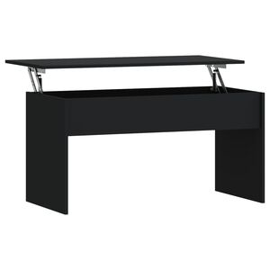vidaXL Table basse noir 102x50,5x52,5 cm bois d'ing&eacute;nierie
