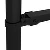 vidaXL Cl&ocirc;ture de jardin avec dessus en forme de lance en acier 170 x 175 cm Noir
