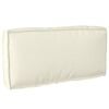 vidaXL Coussin Cr&egrave;me 80 x 40 x 12 cm Tissu Oxford