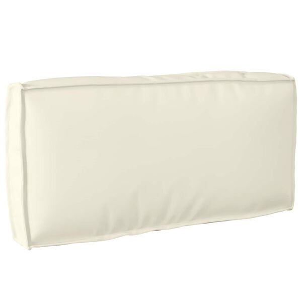 vidaXL Coussin Cr&egrave;me 80 x 40 x 12 cm Tissu Oxford