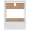 vidaXL Meuble de four "Riga" blanc 60&nbsp;x&nbsp;46&nbsp;x&nbsp;81,5&nbsp;cm en bois d'ing&eacute;nierie