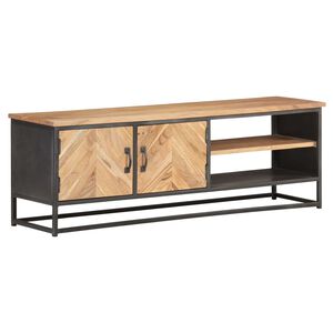 vidaXL Meuble TV 120x30x40 cm Bois d'acacia massif