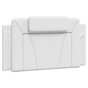 vidaXL Coussin de tête de lit Viana blanc 100 cm similicuir
