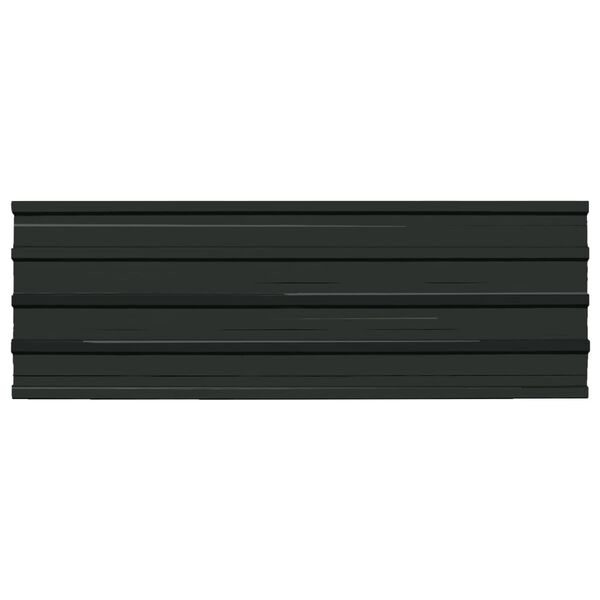 vidaXL Panneaux de toiture 12 pcs Acier galvanis&eacute; Anthracite