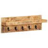 vidaXL Porte-manteau mural 60x15x20 cm Bois de manguier brut solide