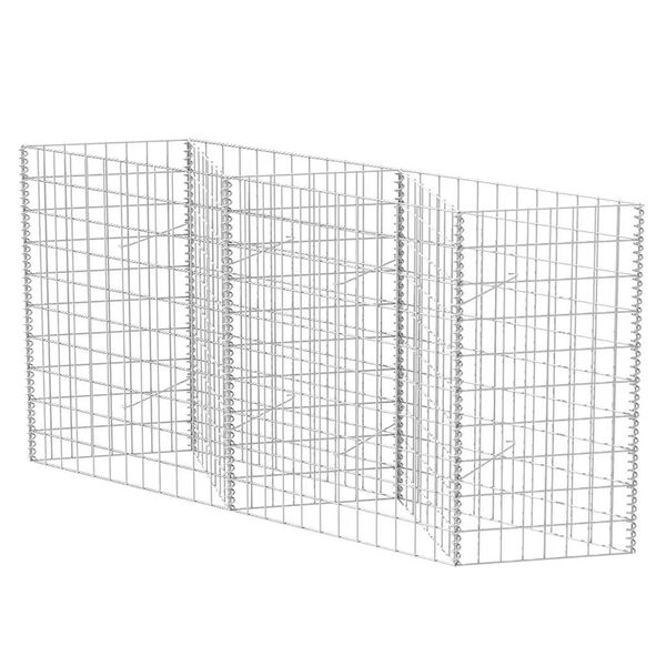 vidaXL Panier de gabion Acier galvanis&eacute; 120x30x100 cm
