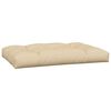 vidaXL Coussins de palette lot de 5 beige tissu