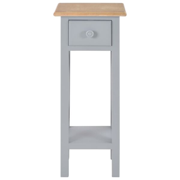 vidaXL Table d'appoint Gris 27 x 27 x 65,5 cm Bois