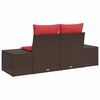 vidaXL Canap&eacute; de jardin avec coussin 184 x 62 x 69 cm polyrotin