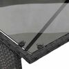 vidaXL Ensemble &agrave; manger de jardin avec coussins 3 pcs Noir
