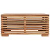 vidaXL Table et repose-pied de jardin coussin gris fonc&eacute; Bois de teck
