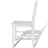 vidaXL Chaises &agrave; manger lot de 2 blanc bois de pin