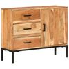 vidaXL Buffet 88x30x73 cm Bois d'acacia massif
