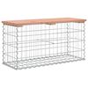 vidaXL Banc jardin design gabion 83x31,5x42 cm bois massif de douglas