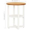 vidaXL Table de lampe 40x50 cm Bois de chêne massif