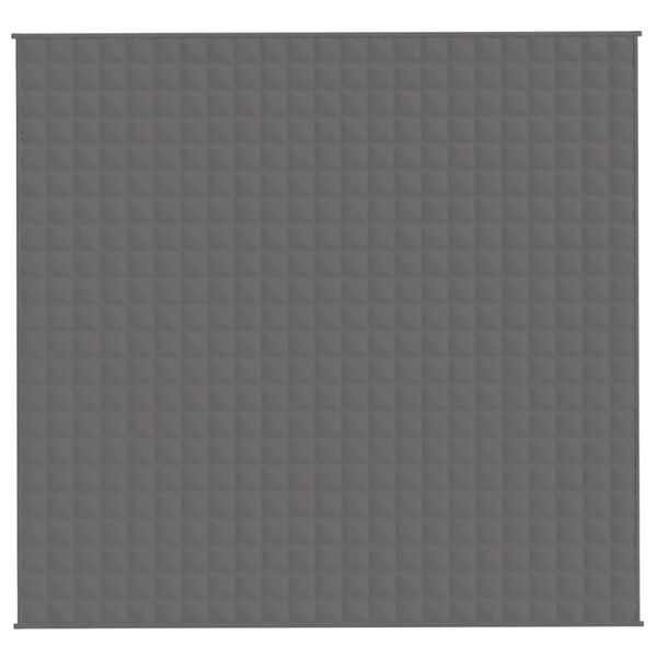 vidaXL Couverture lestée Gris 220x230 cm 11 kg Tissu