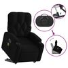 vidaXL Fauteuil inclinable de massage électrique noir tissu