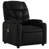 vidaXL Fauteuil inclinable de massage &eacute;lectrique noir similicuir