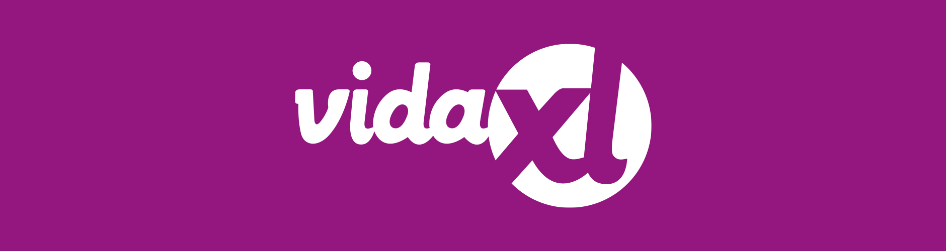 Arrière-plan violet avec vidaXL blanc au centre