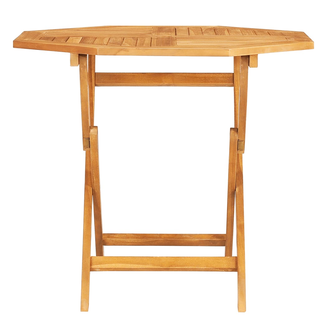 vidaXL Table pliable de jardin 85x85x76 cm Bois de teck solide