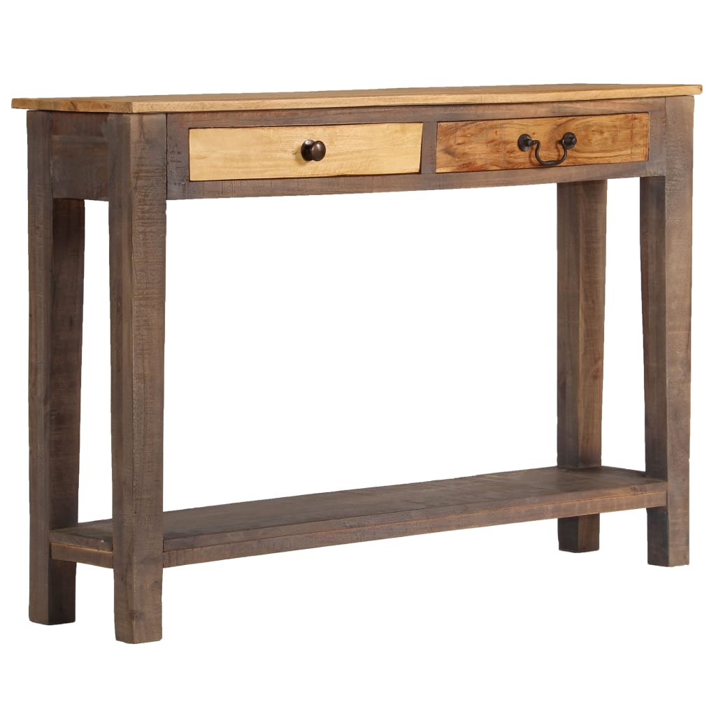 vidaXL Table console Bois massif Vintage 118 x 30 x 80 cm