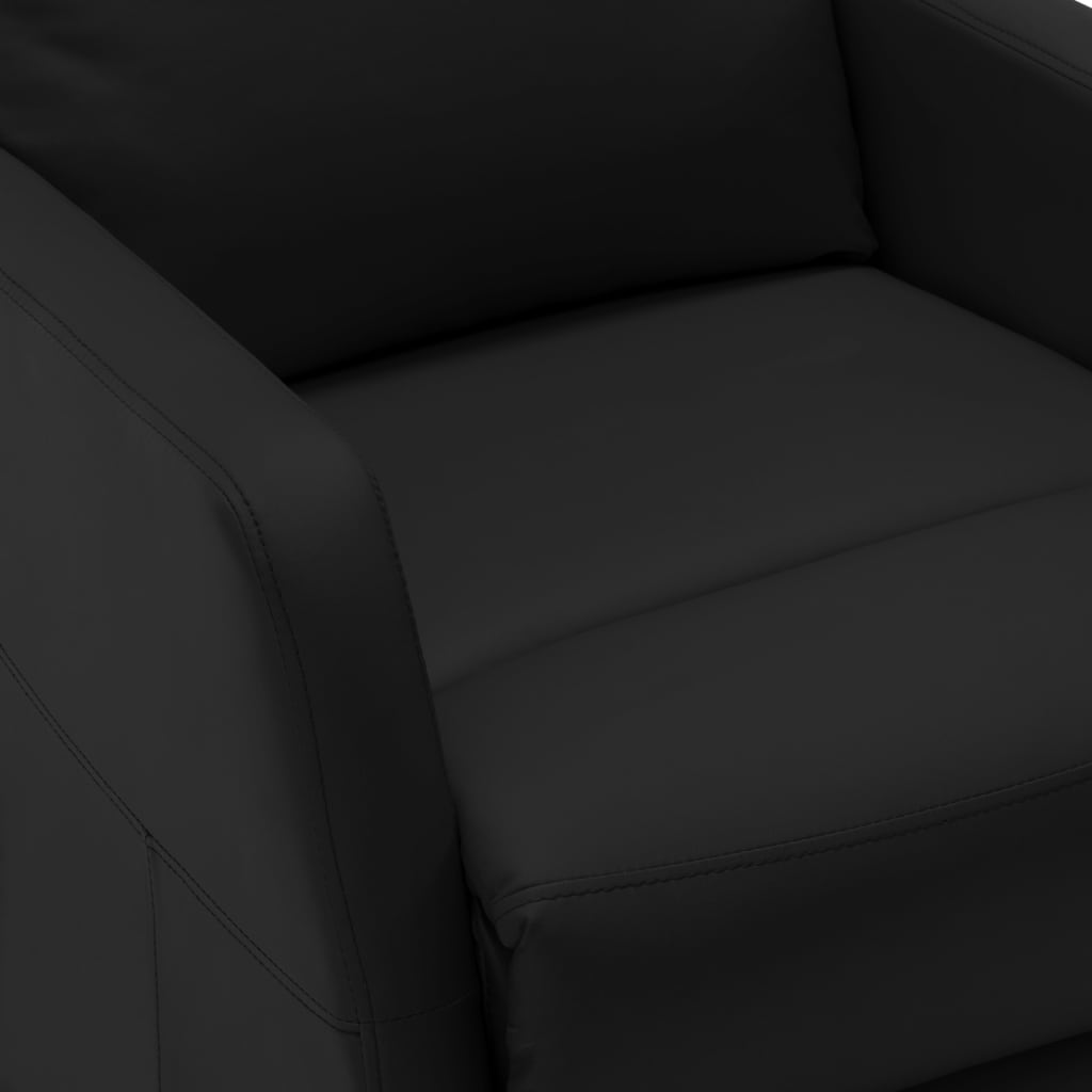 vidaXL Fauteuil inclinable électrique noir similicuir