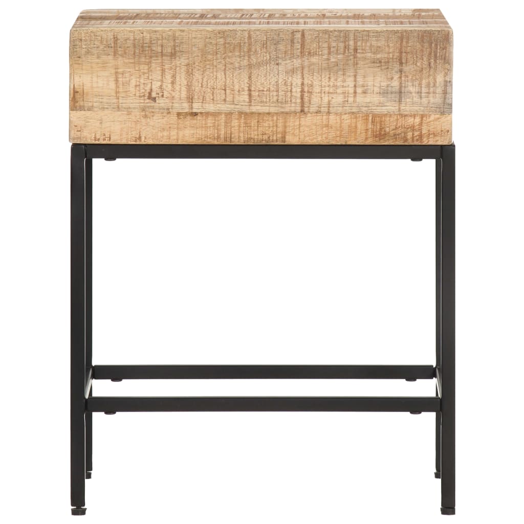 vidaXL Table d'appoint 40x30x50 cm Bois massif de manguier brut