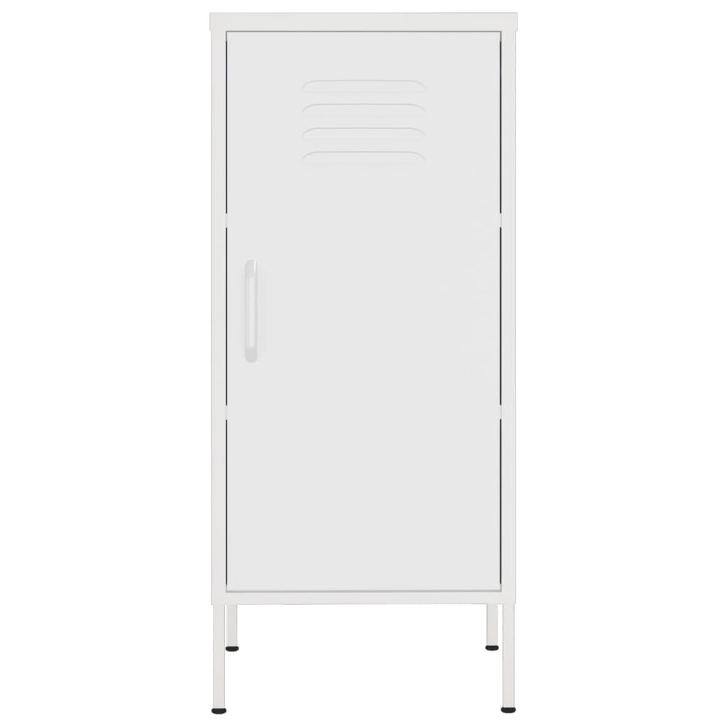 vidaXL Armoire de rangement Blanc 42,5x35x101,5 cm Acier