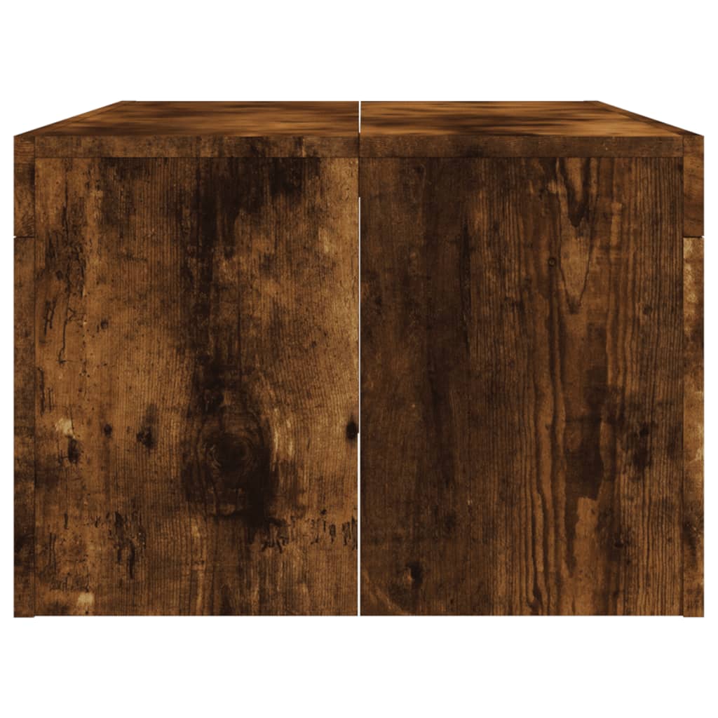 vidaXL Table basse chêne fumé 102x50x36 cm bois d'ingénierie