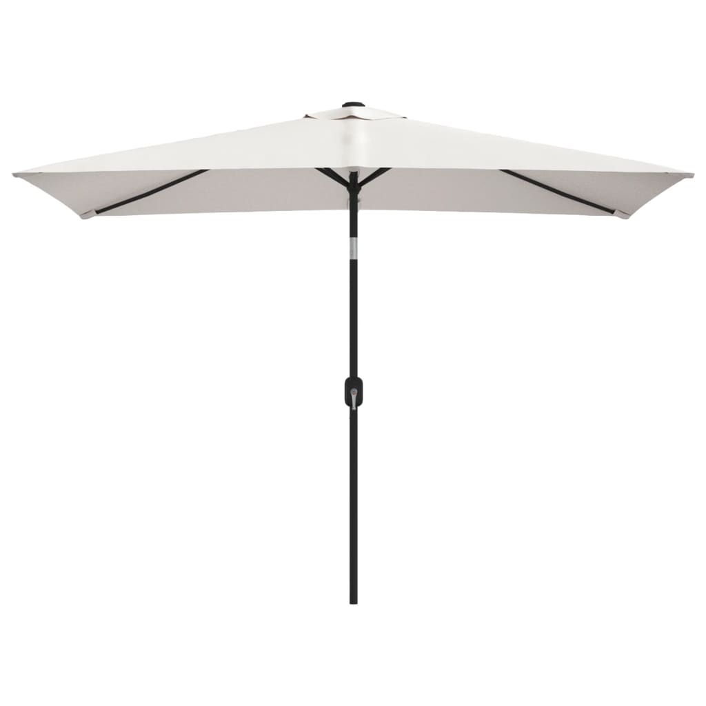 vidaXL Parasol 200 x 300 cm Blanc sable Rectangulaire