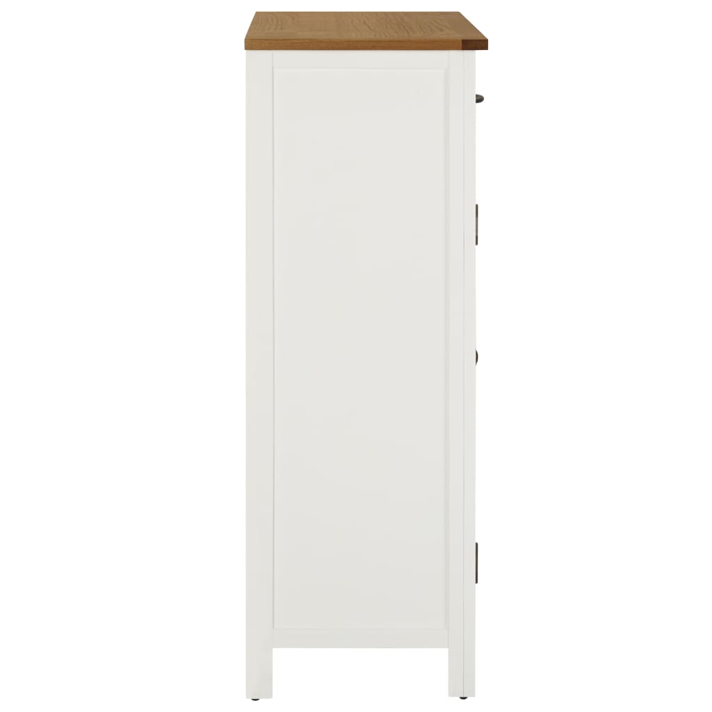 vidaXL Armoire à chaussures 76x37x105 cm Bois de chêne solide