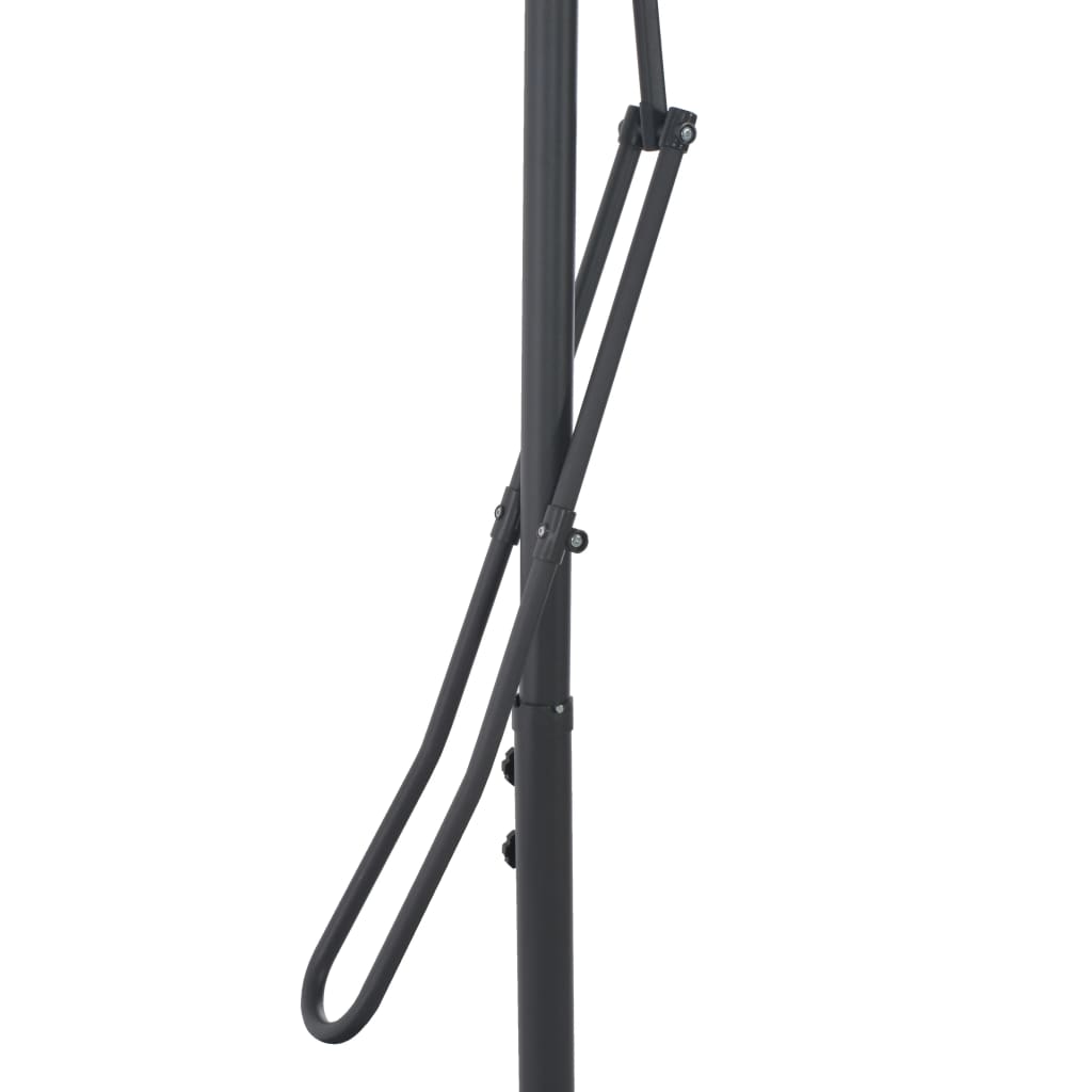 vidaXL Parasol d'extérieur avec mât en acier 250 x 250 cm Anthracite