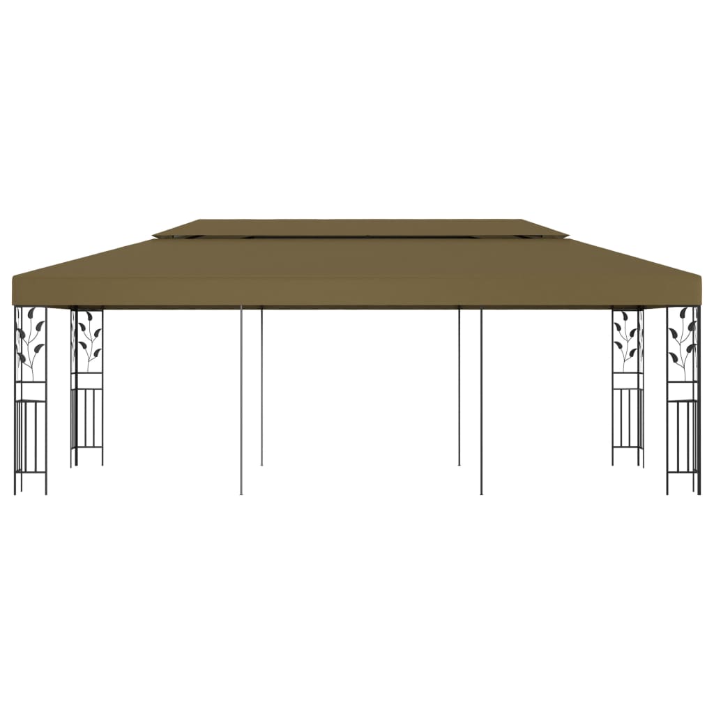 vidaXL Chapiteau 6x3 m Taupe 180 g/m²