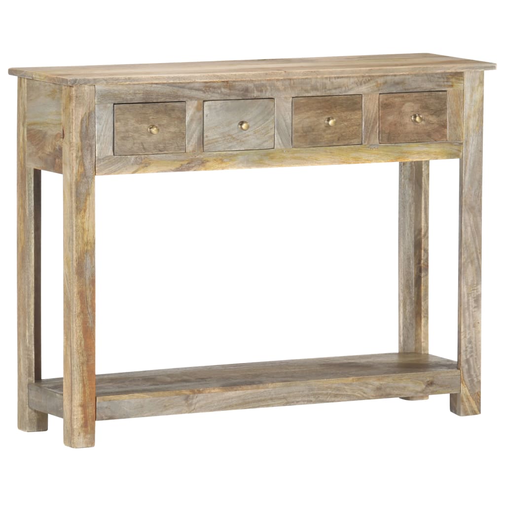 vidaXL Table console 100x30x76 cm Bois de manguier massif