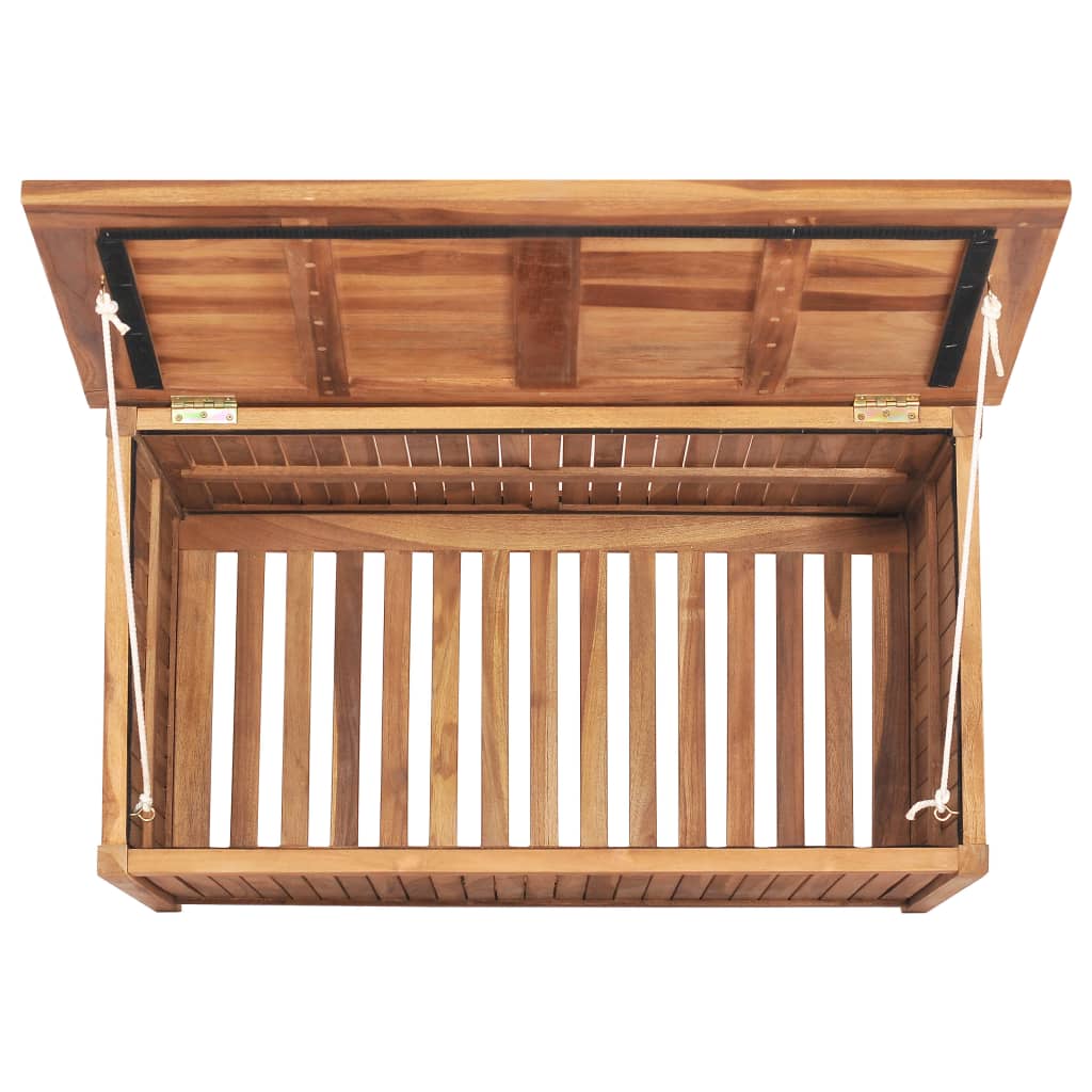 vidaXL Boîte de rangement de jardin 90x50x58 cm Bois de teck solide