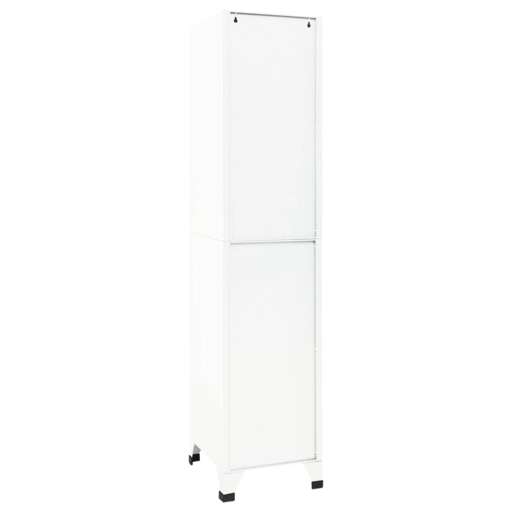 vidaXL Armoire à casiers Blanc 38x45x180 cm Acier