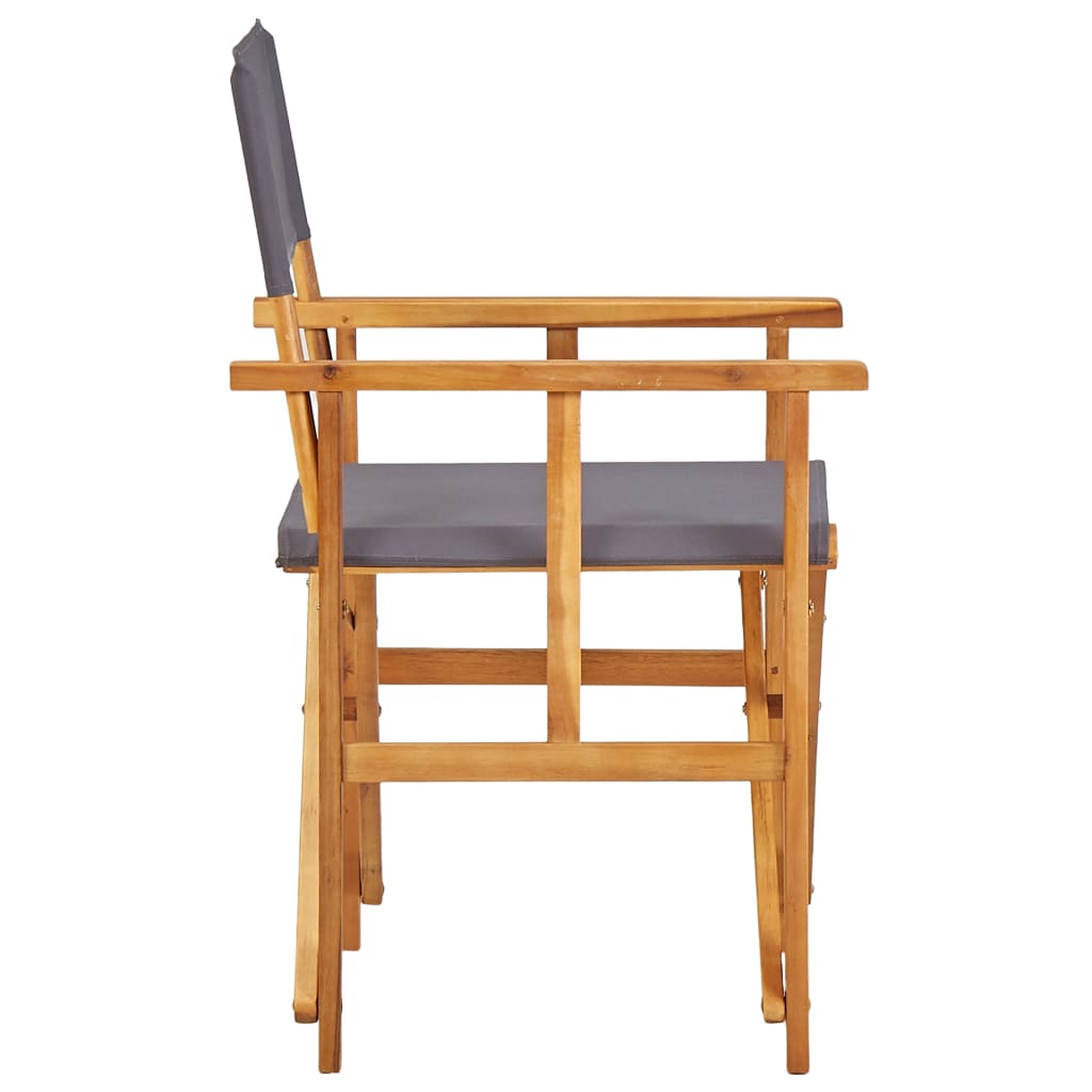 vidaXL Chaises de metteur en scène lot de 2 Bois massif d'acacia