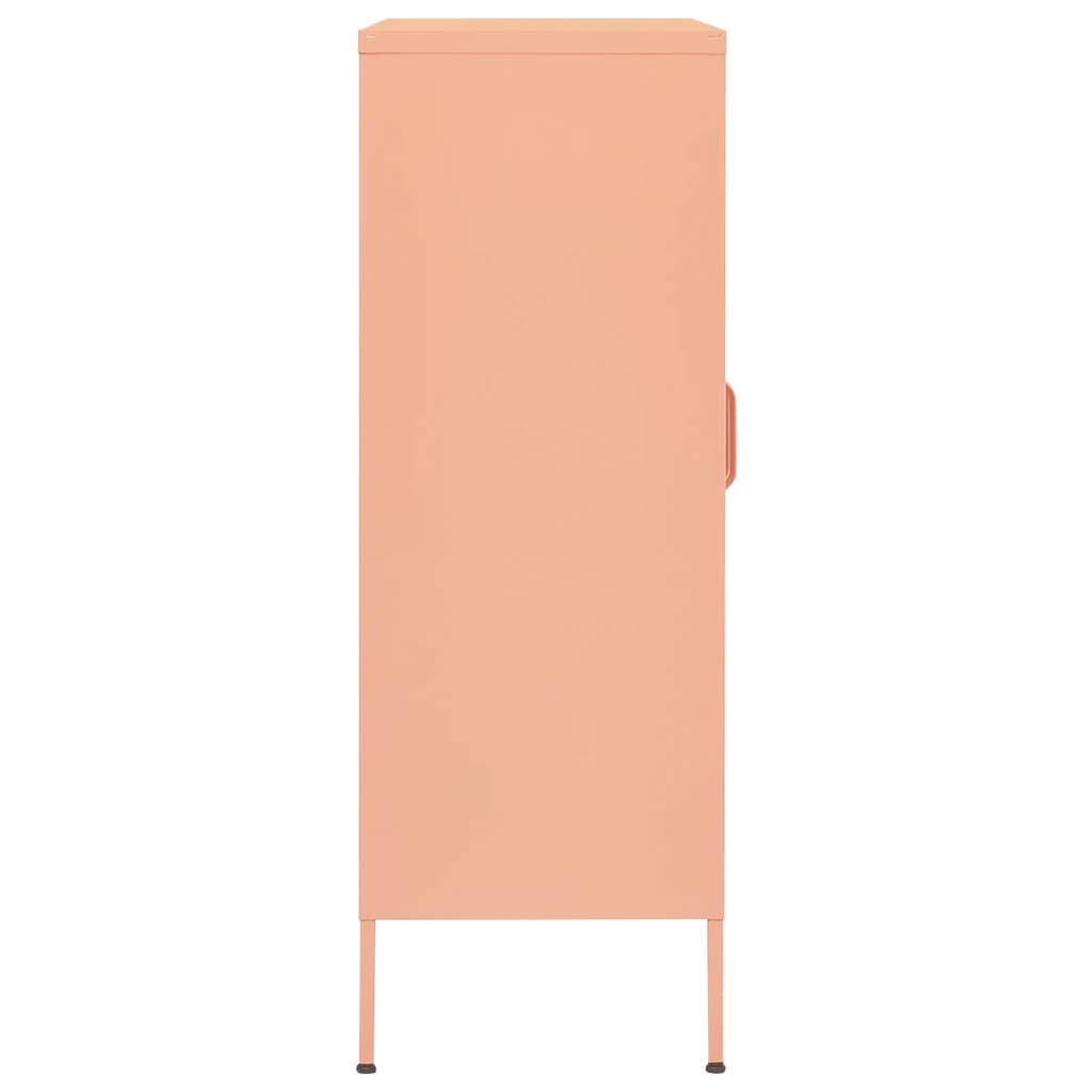 vidaXL Armoire de rangement Rose 80x35x101,5 cm Acier