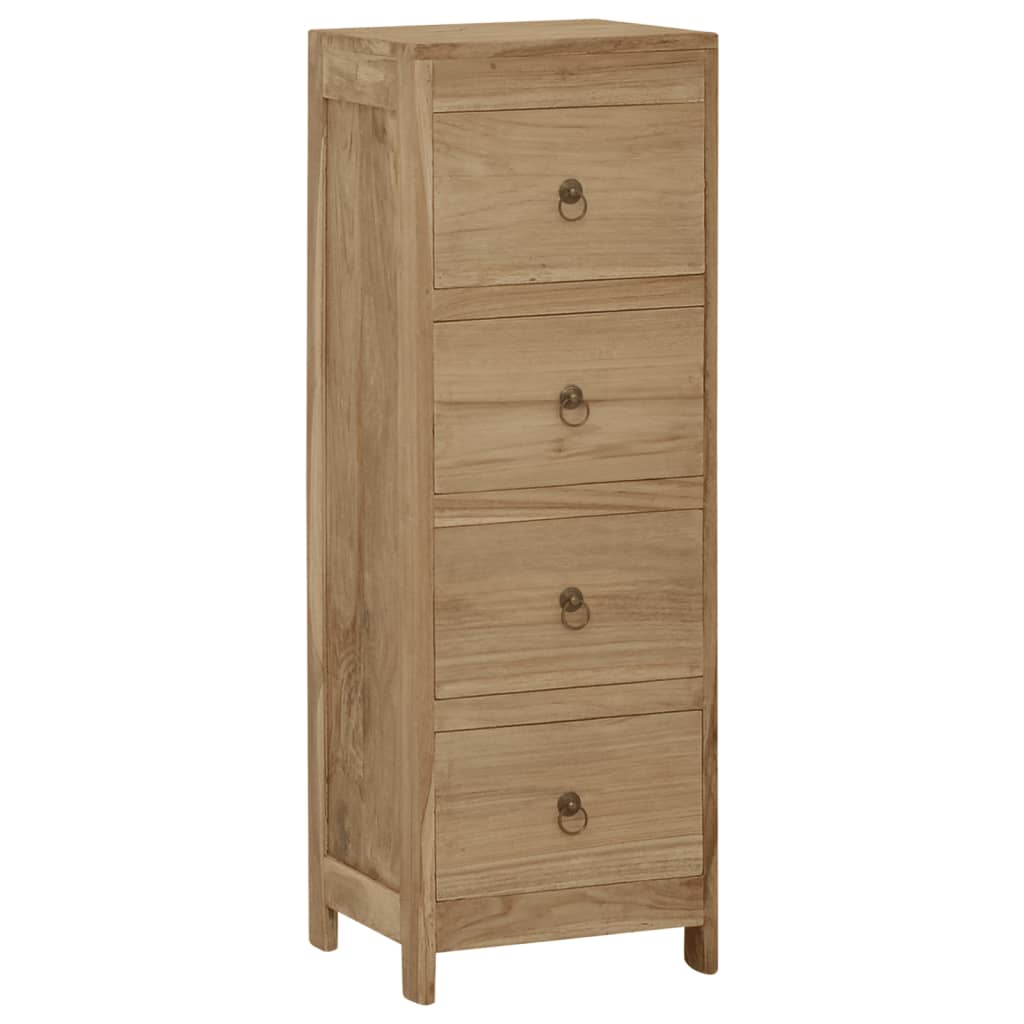 vidaXL Commode 30x30x90 cm Bois massif de teck