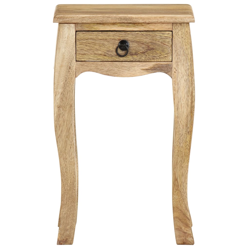 vidaXL Table de chevet 28x28x46 cm Bois de manguier massif